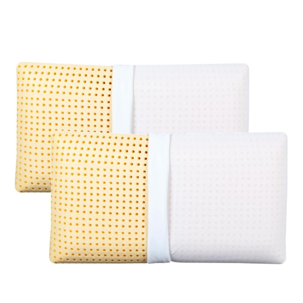 Paire d'oreillers avec taie d'oreiller blanche et beige élégante- Dalì - 1