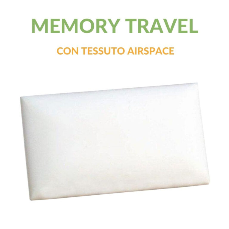 Oreiller à mémoire TRAVEL avec tissu AirSpace