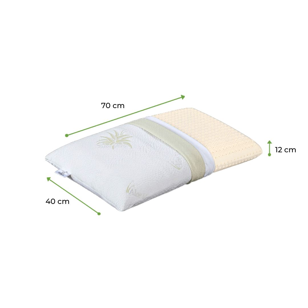 Oreiller en Latex avec Aloe Vera - 0
