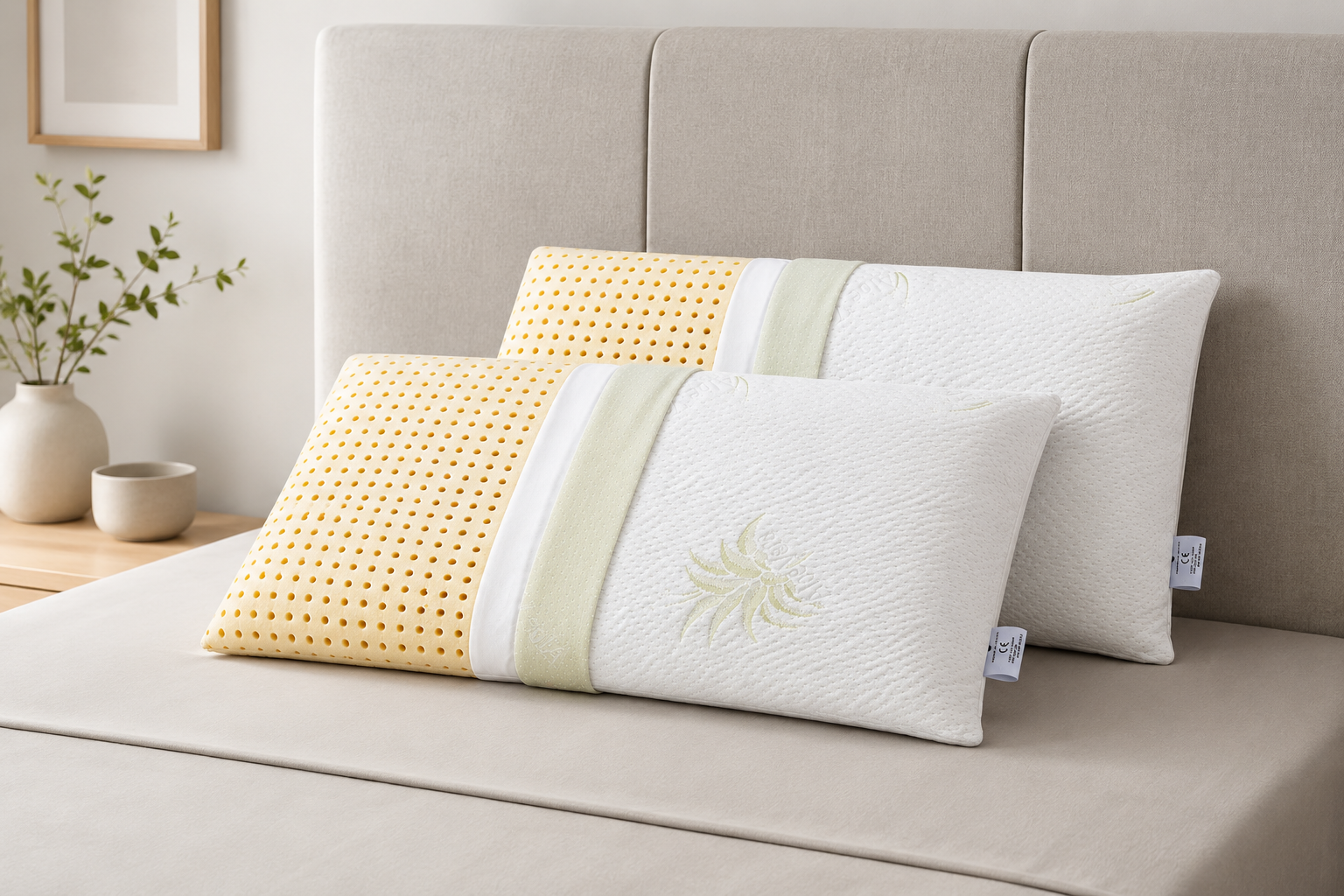 Oreiller à mémoire de forme en tissu ALOE VERA - 3