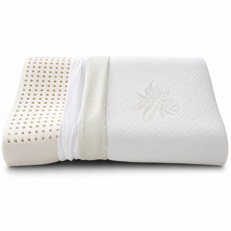 Oreiller cervical à Mémoire de forme en tissu ALOE VERA Oreiller cervical à Mémoire de forme en tissu ALOE VERA