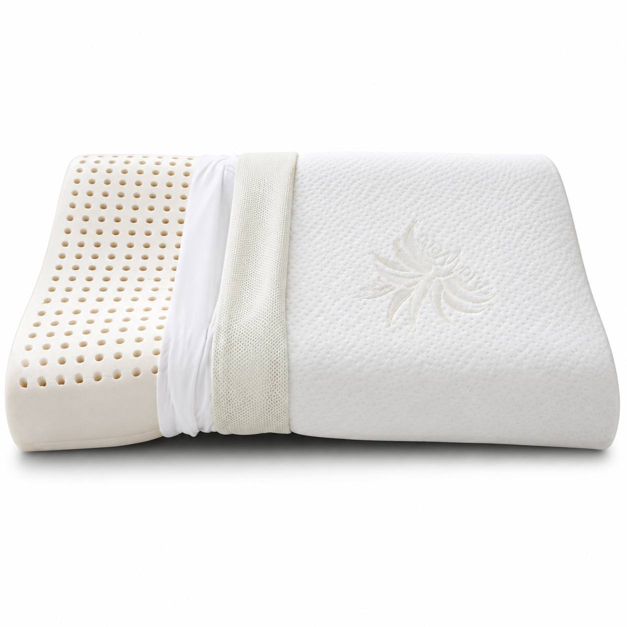 Oreiller cervical à Mémoire de forme en tissu ALOE VERA