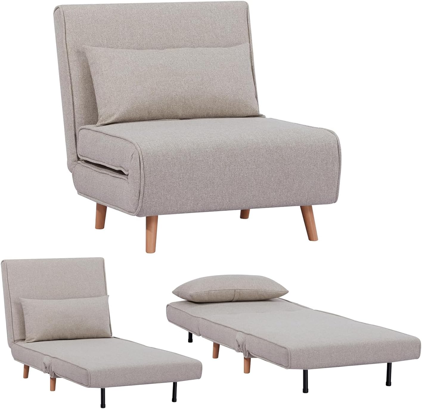 Fauteuil-lit convertible, Canapé Simple Clic Clac | Foldy - 1 Fauteuil-lit convertible, Canapé Simple Clic Clac | Foldy - 1