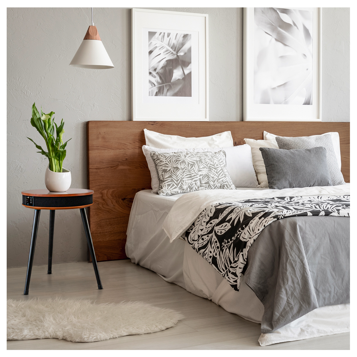 Table Enceinte Bluetooth, Basse Portable avec Chargeur USB - 4